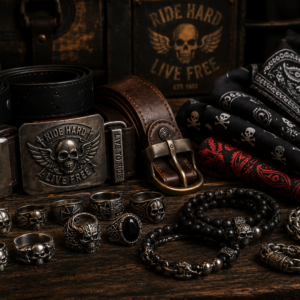 Cintos, Anéis, Pulseiras e Bandanas